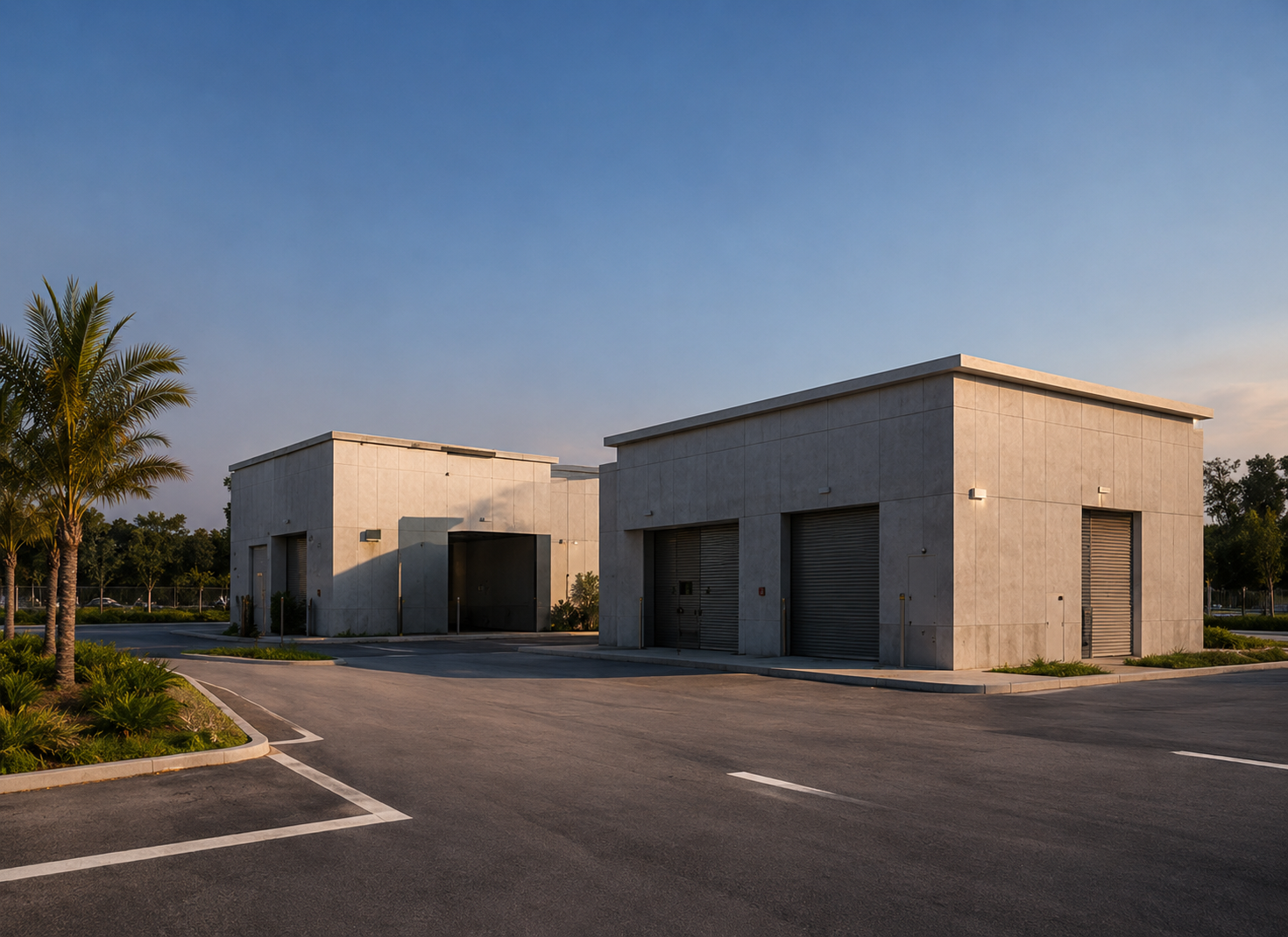 Entrances, Exits and Parking