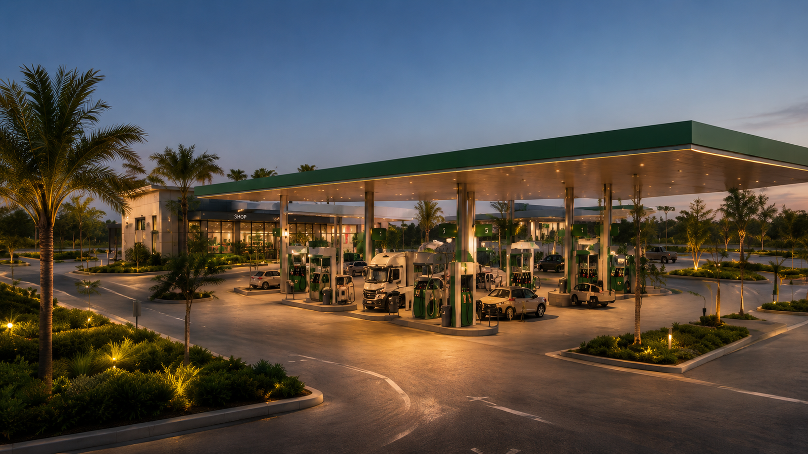 Wataneya Fuel Station, Sadat City view 1